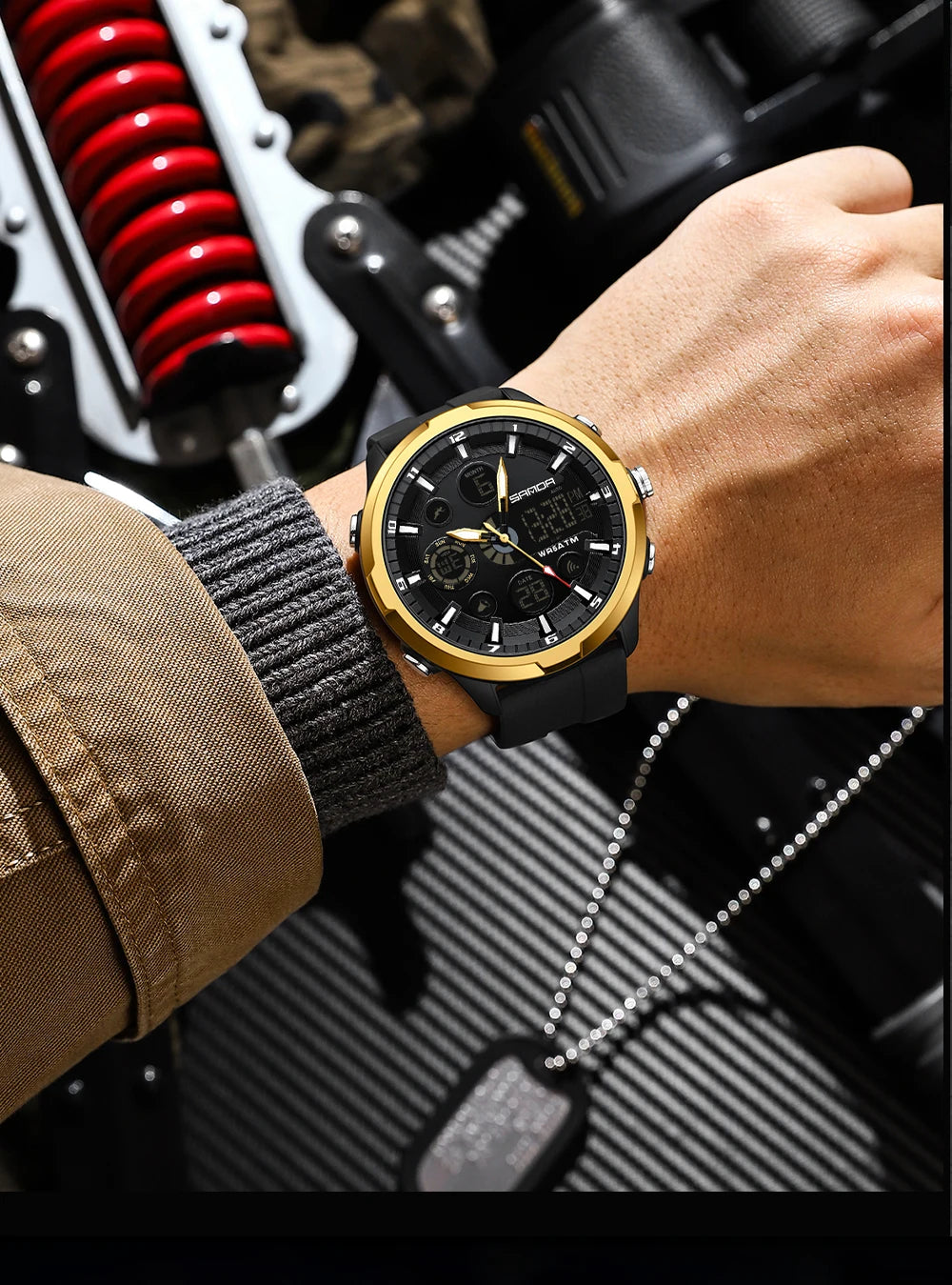 Reloj Militar Digital SANDA G Doble Pantalla para Hombre