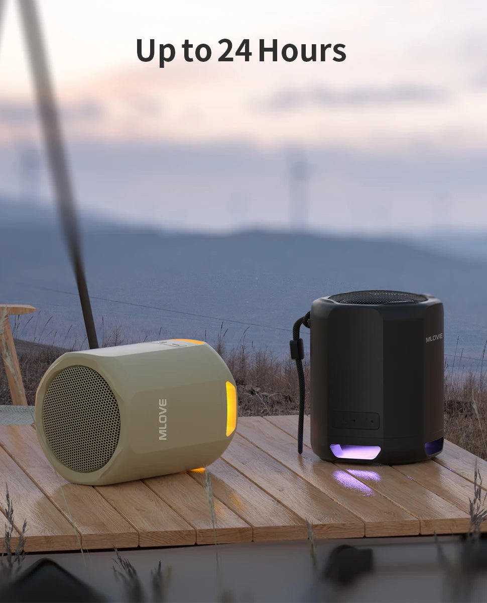 MLOVE Altavoz Bluetooth Portátil RGB TWS