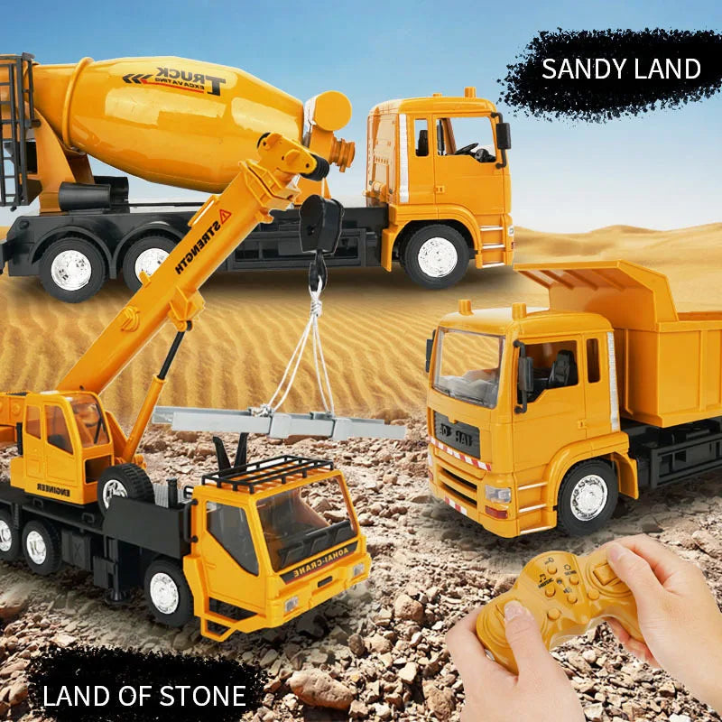 Grúa RC 1:24 Control Remoto 2.4G 10 Canales para Niños