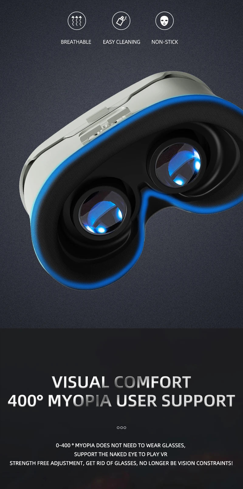 Gafas de Realidad Virtual 3D VR, Auriculares para Smartphone, Casco, Lentes para Teléfono Móvil, Dispositivo con Controlador para Videojuegos