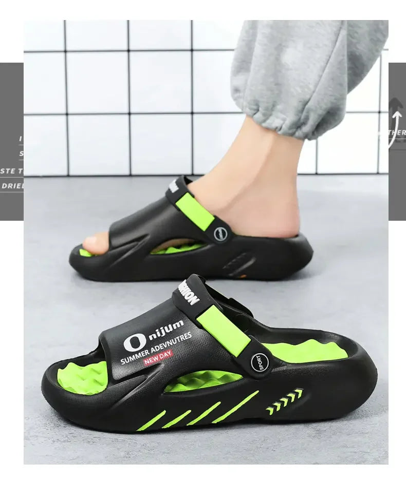 Sandalias slide para hombre en EVA antideslizante para playa e interior