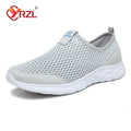 YRZL, zapatillas de deporte para hombre, zapatos informales de malla transpirable para hombre, mocasines antideslizantes para exteriores de talla grande, zapatos de tenis ligeros para caminar para hombre
