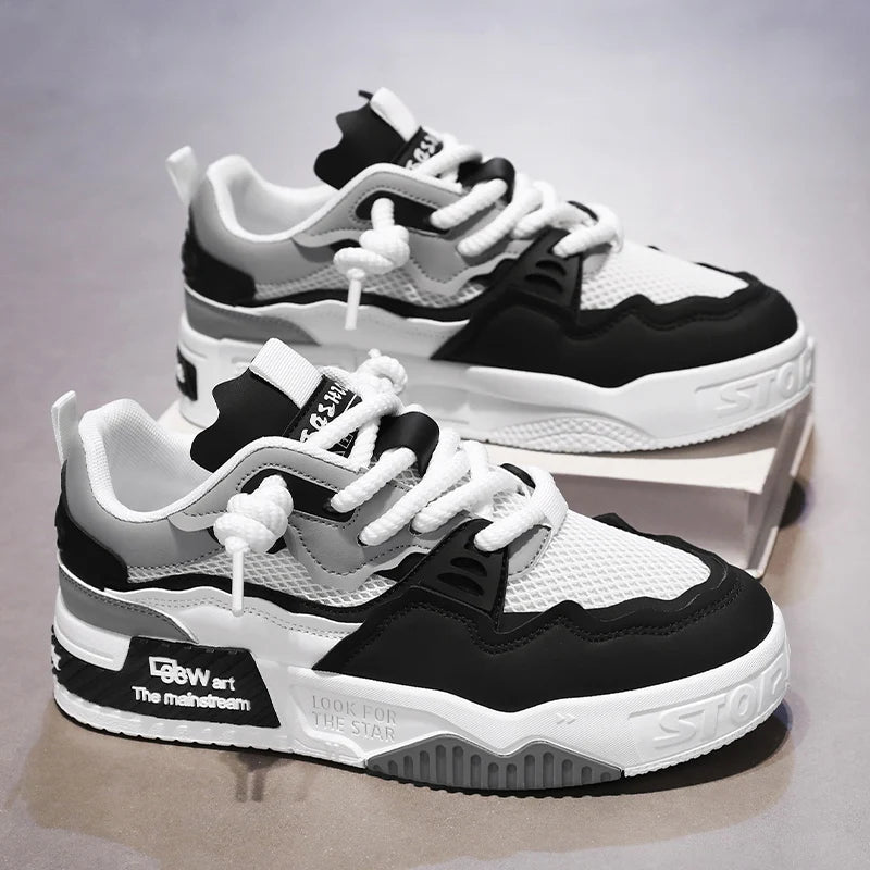 Zapatos transpirables para hombre, zapatos casuales de skate, zapatos deportivos, para entrenamiento diario, senderismo al aire libre, caminatas por la calle. Unisex, adecuado para