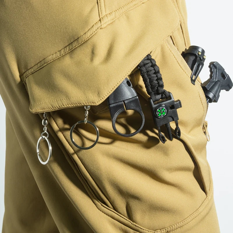 Chaquetas tácticas de piel de tiburón City Gargo para hombre, pantalones de senderismo, pesca, escalada, senderismo, pantalones informales para caza y acampada, M-5XL