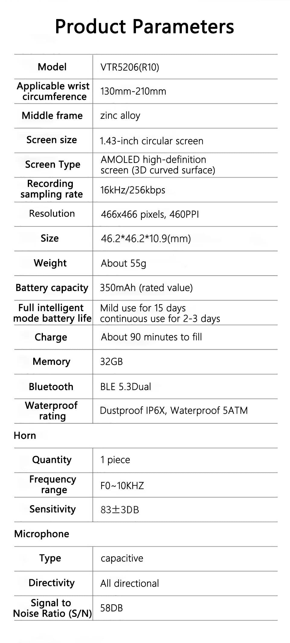 Reloj Inteligente Philips IA Grabación y Traducción