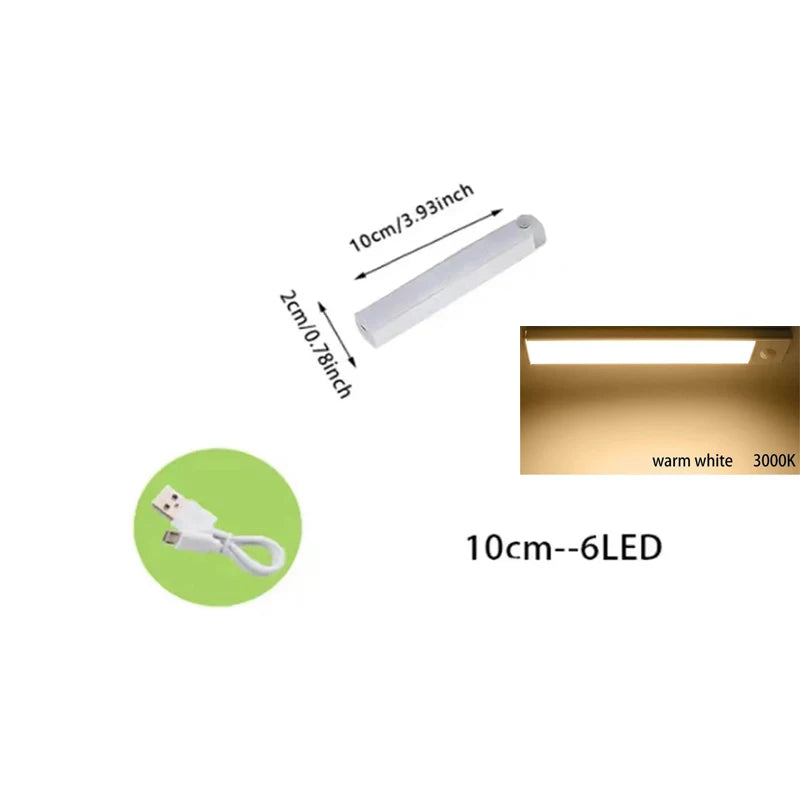 Lámpara LED con Sensor PIR para Gabinete y Escalera