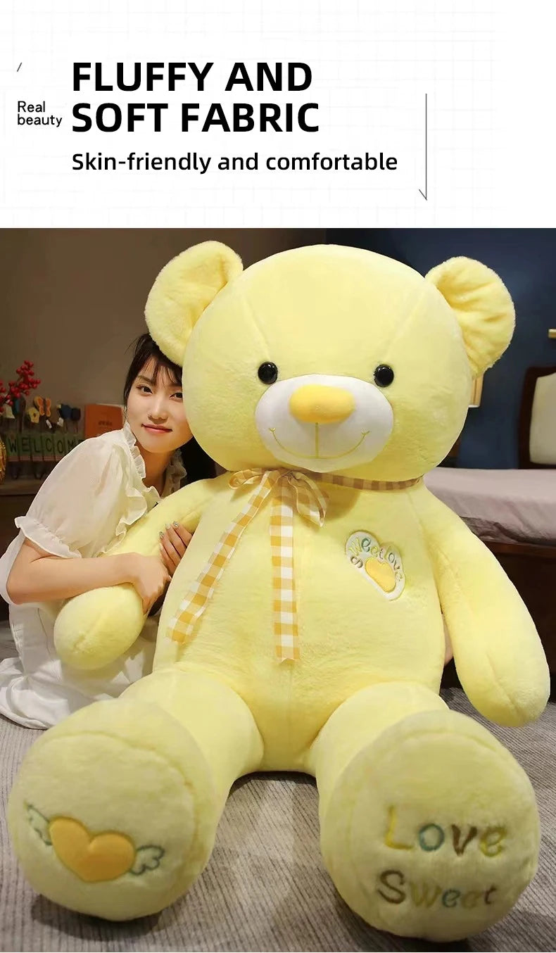 Oso de Peluche Gigante 80/100cm Suave Almohada de Abrazo