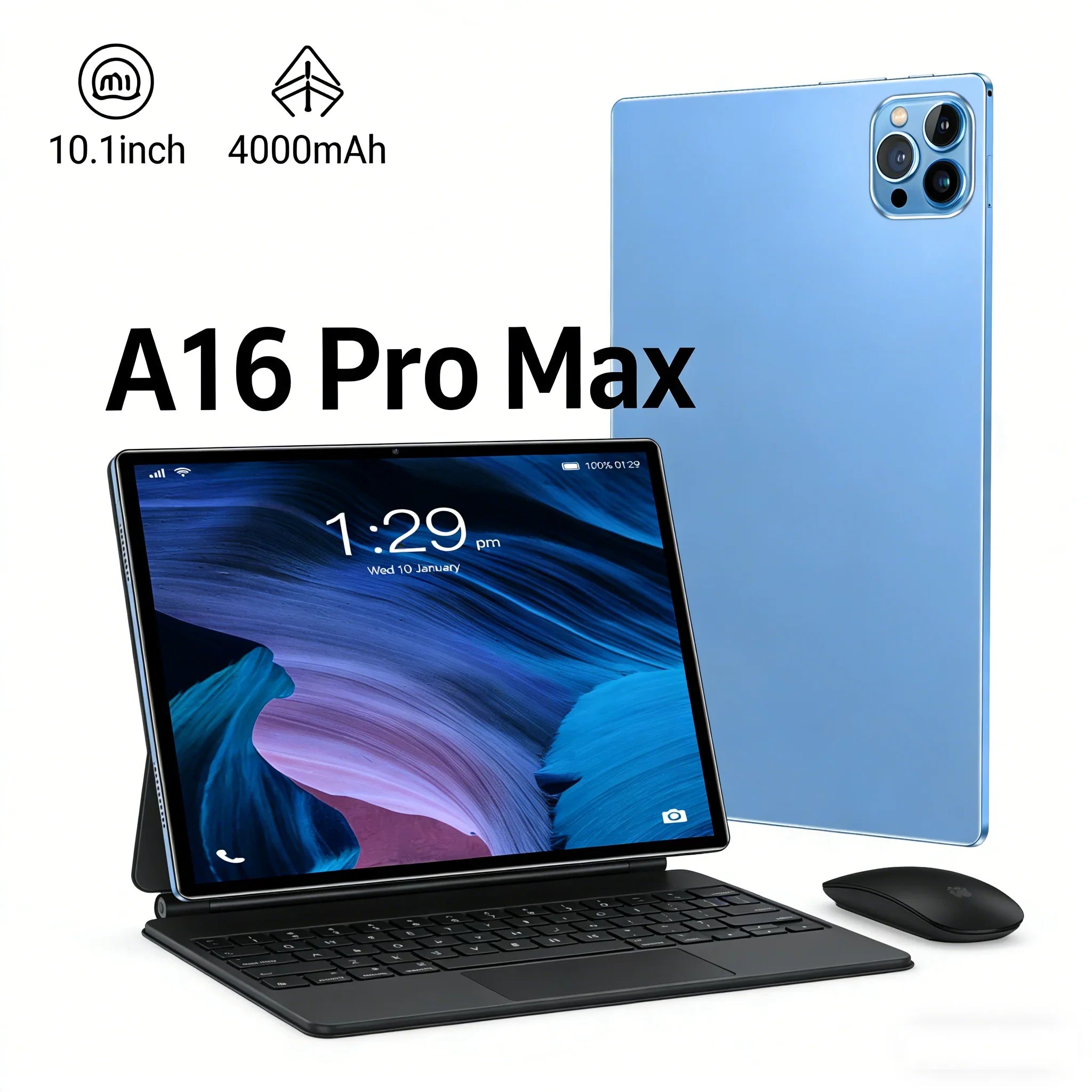 Tablet 16 Pro Max Android 15, 8GB 256GB, Pantalla Grande, Alto Rendimiento, Tablet de Entretenimiento
