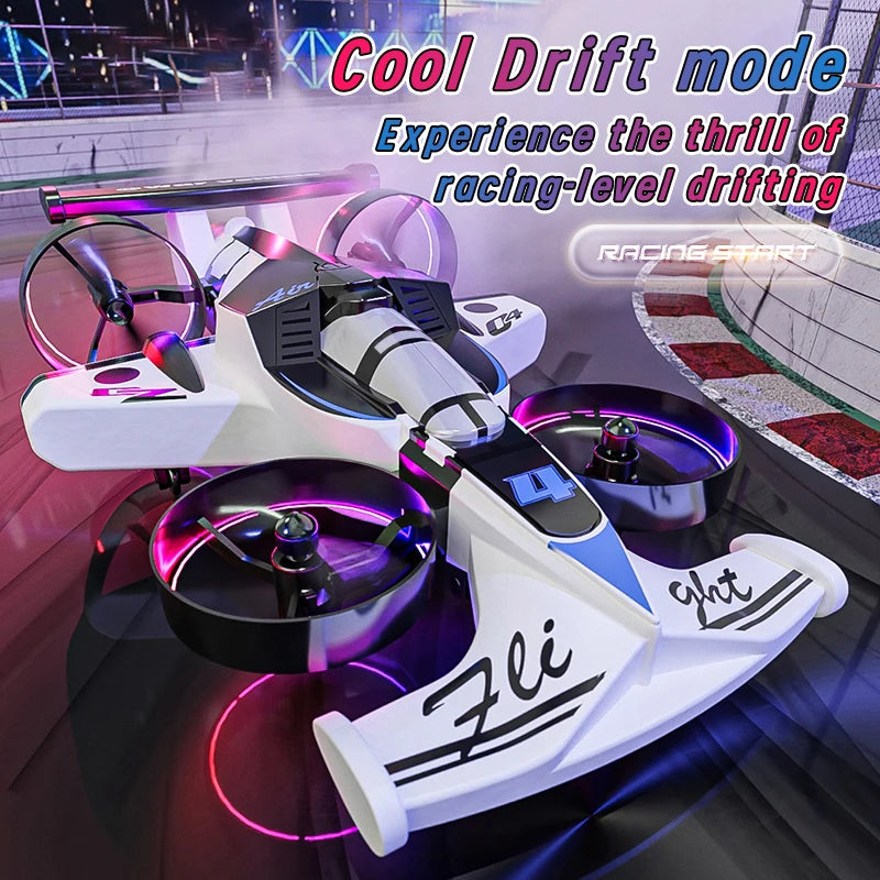 Dron Quadcopter 2 en 1 Tierra y Aire con Control Remoto