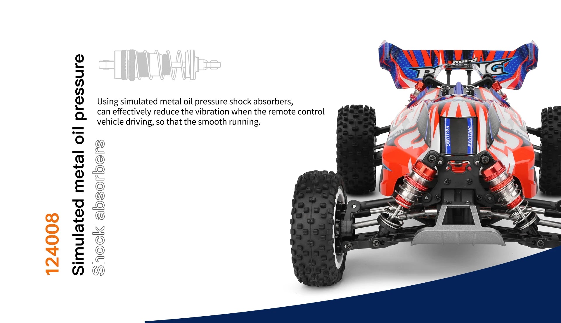 WLtoys 1/12 Autos RC 124008 124010 2.4G de Alta Velocidad   Coche de carreras teledirigido sin escobillas 4WD 60km/h, juguete para niños y adultos, regalo