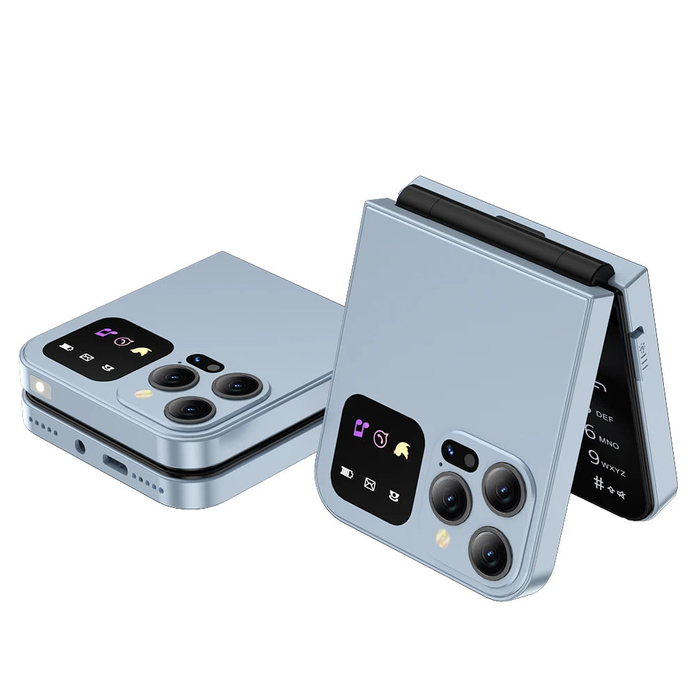 SERVO A50 PRO Teléfono móvil con tapa, pantalla de 2,4 ", marcación rápida, grabación de llamadas, lista negra, 2 tarjetas SIM, teléfonos móviles plegables desbloqueados, nueva versión