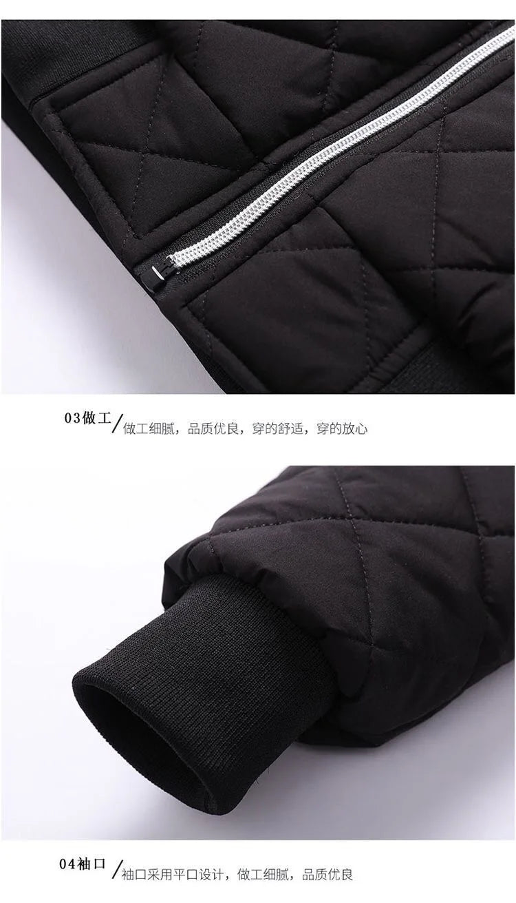 Chaqueta Bomber para Hombre, Forro Polar, Estilo Casual