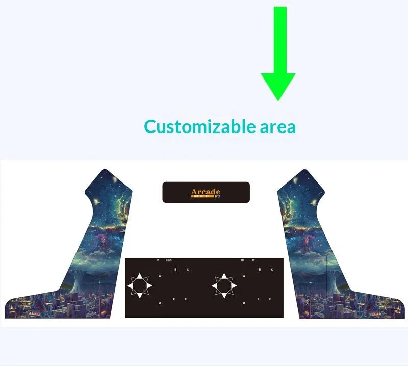 Máquina de juegos de 22 pulgadas, máquina de juegos arcade de escritorio, máquina arcade integrada para el hogar, más de 23000 juegos, compatible con varios idiomas