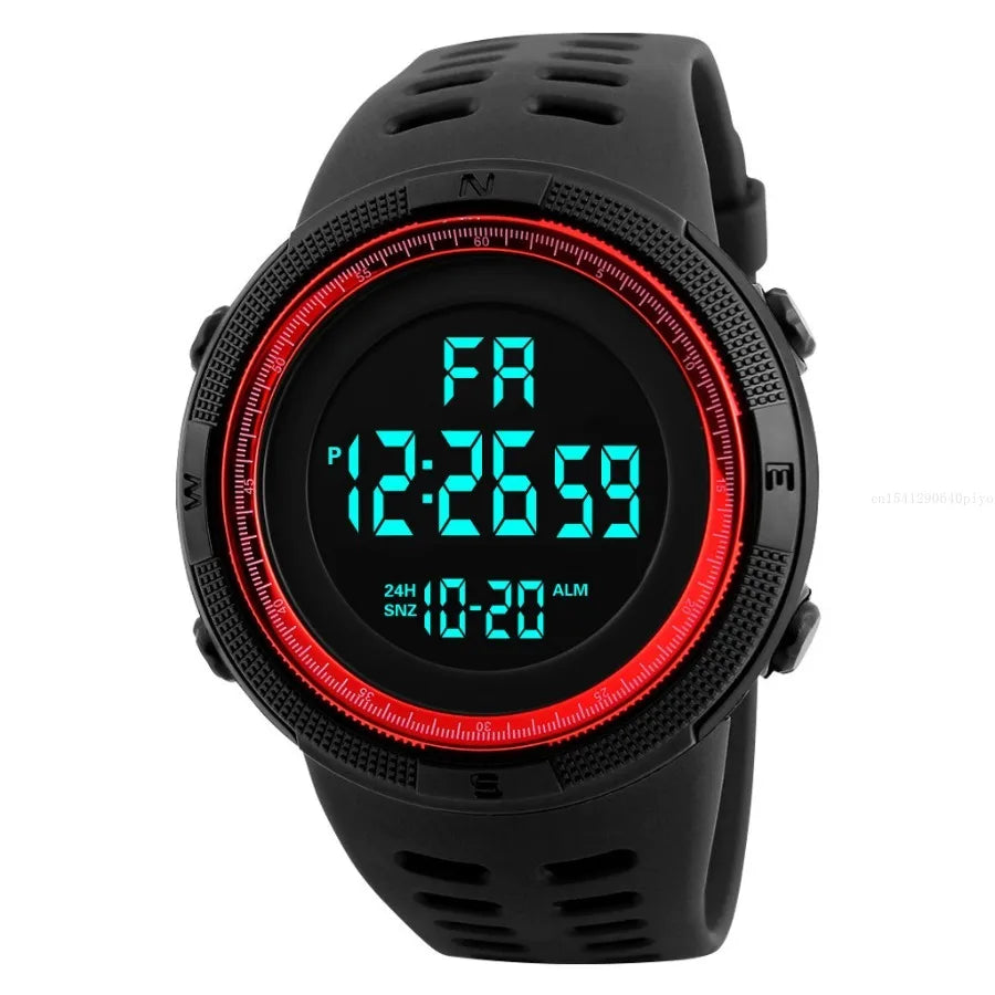 Reloj Digital LED Militar Deportivo Resistente al Agua