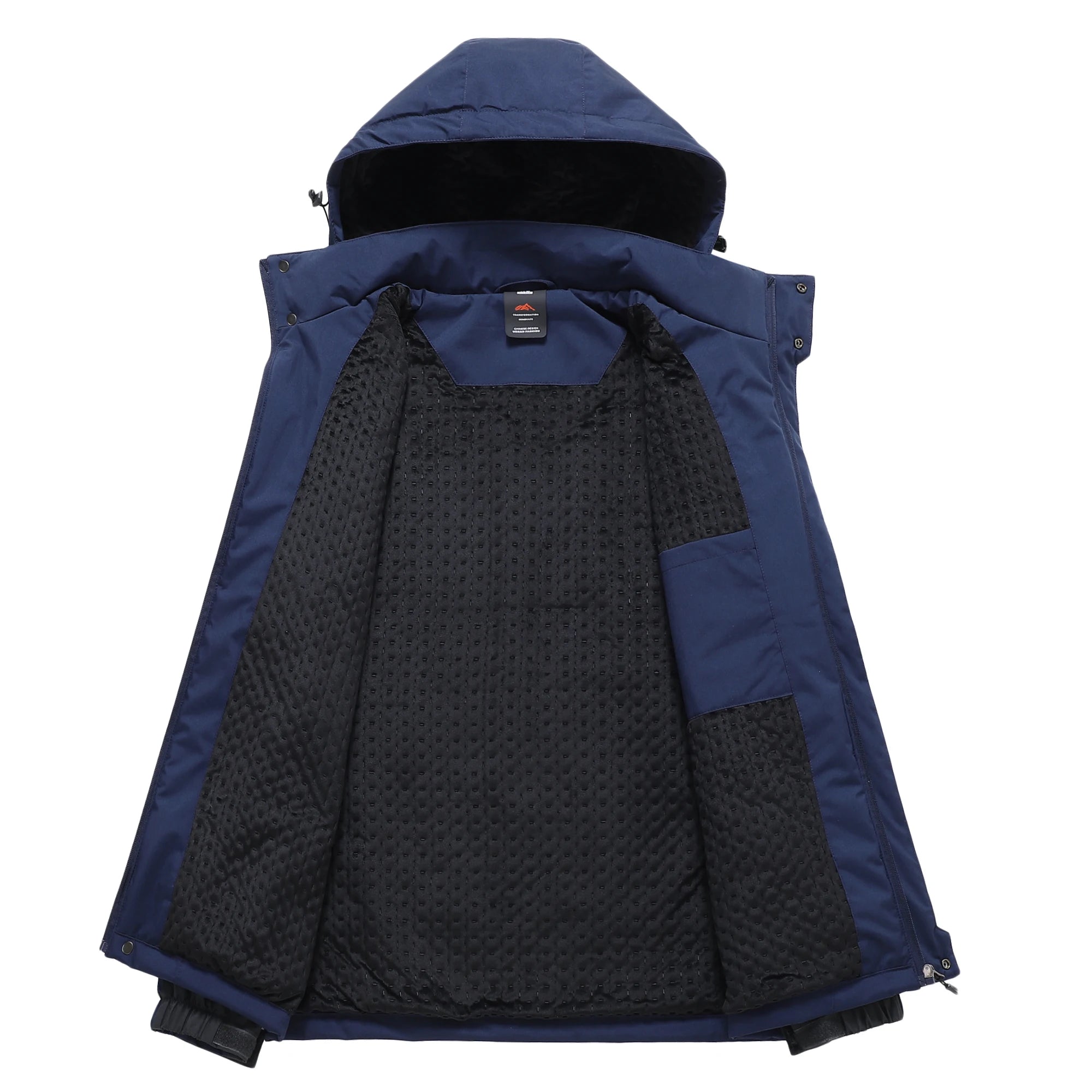 Parka Militar con Capucha y Forro Cálido para Hombre, Invierno