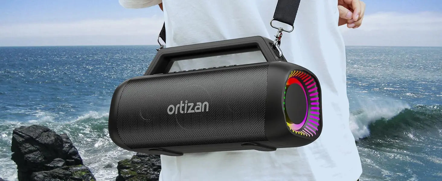 Ortizan Altavoz Bluetooth 60W Subwoofer Power Bank