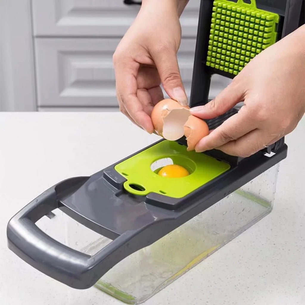 Picadora de verduras multifuncional, cortador de cebolla, ralladores de alimentos, rebanador, Dicer, desmontable, accesorios de cocina, paquete de 15