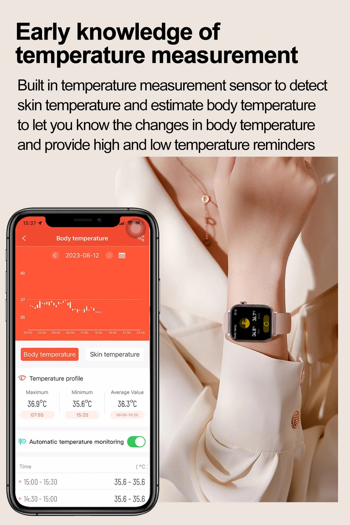 Smartwatch con Diagnóstico AI y ECG para Hombre