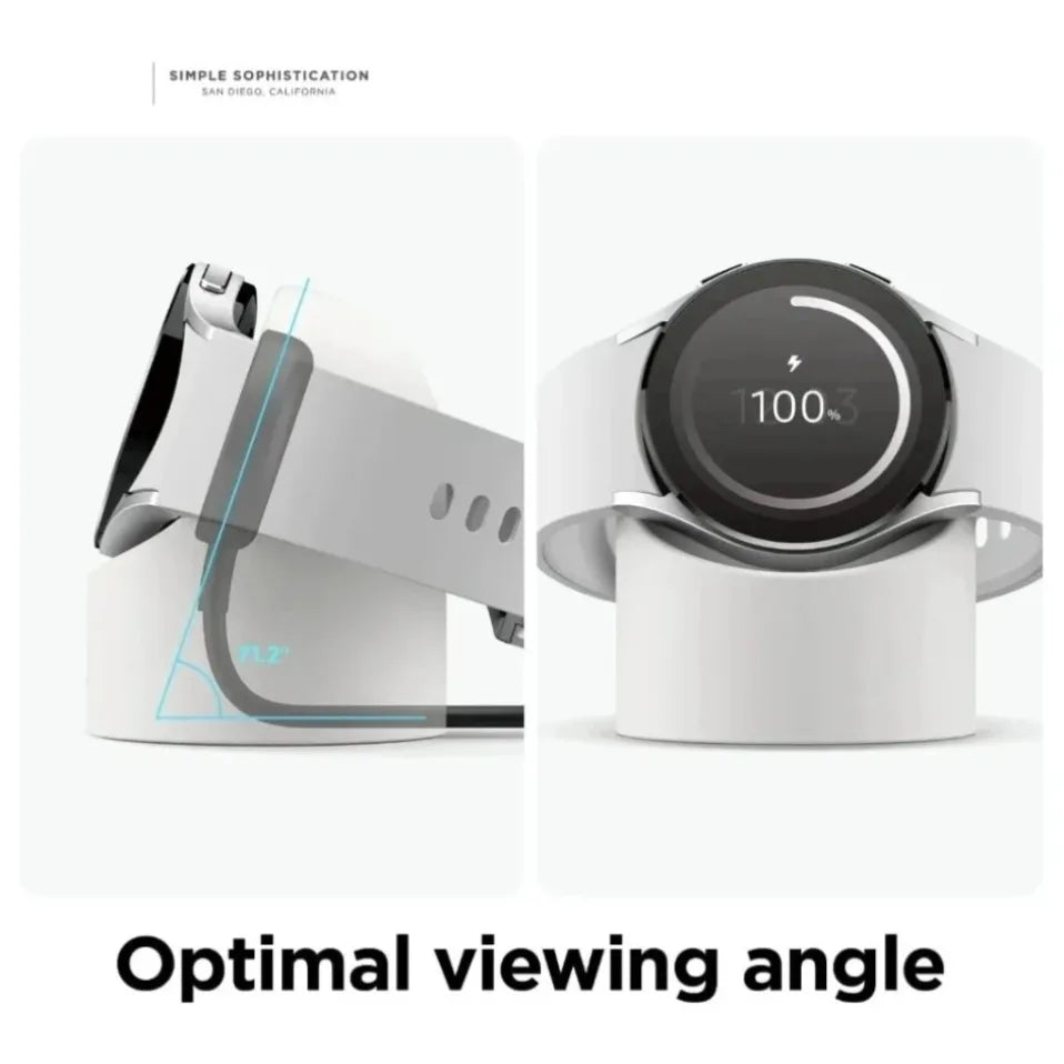 Soporte de Carga Compatible con Samsung Galaxy Watch 9 8 7 6 5, Base de Silicona para Cargador de Galaxy Watch 5 6 7 8 9 Pro