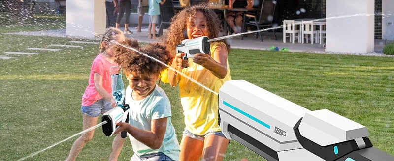 Pistolas de Agua Eléctricas Totalmente Automáticas para Adultos, Potentes, de Gran Capacidad, Juguete de Verano para Juegos al Aire Libre