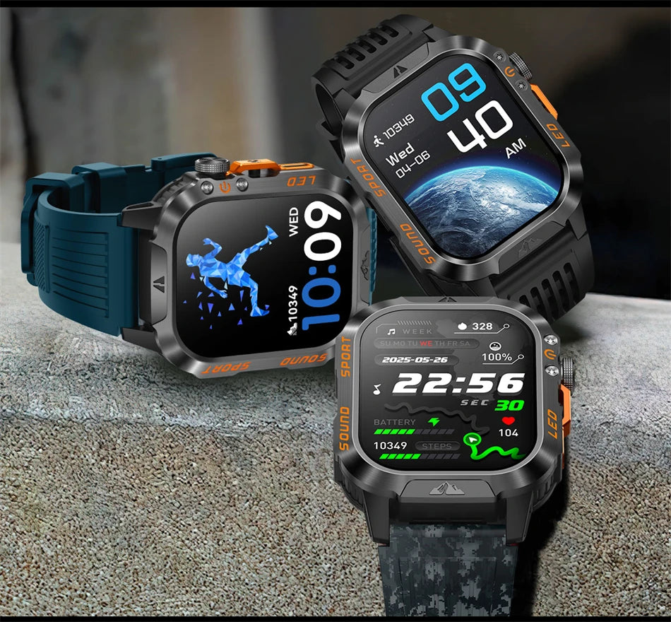 Reloj Inteligente Militar con Batería de 1200mAh