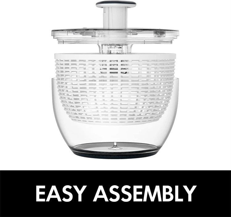 LMETJMA-espeador de ensalada de 6,3 QT, secador de lechuga grande, Spinner de una sola mano, fácil de presionar, secador de verduras grande, mezclador de ensalada, lavadora JT251