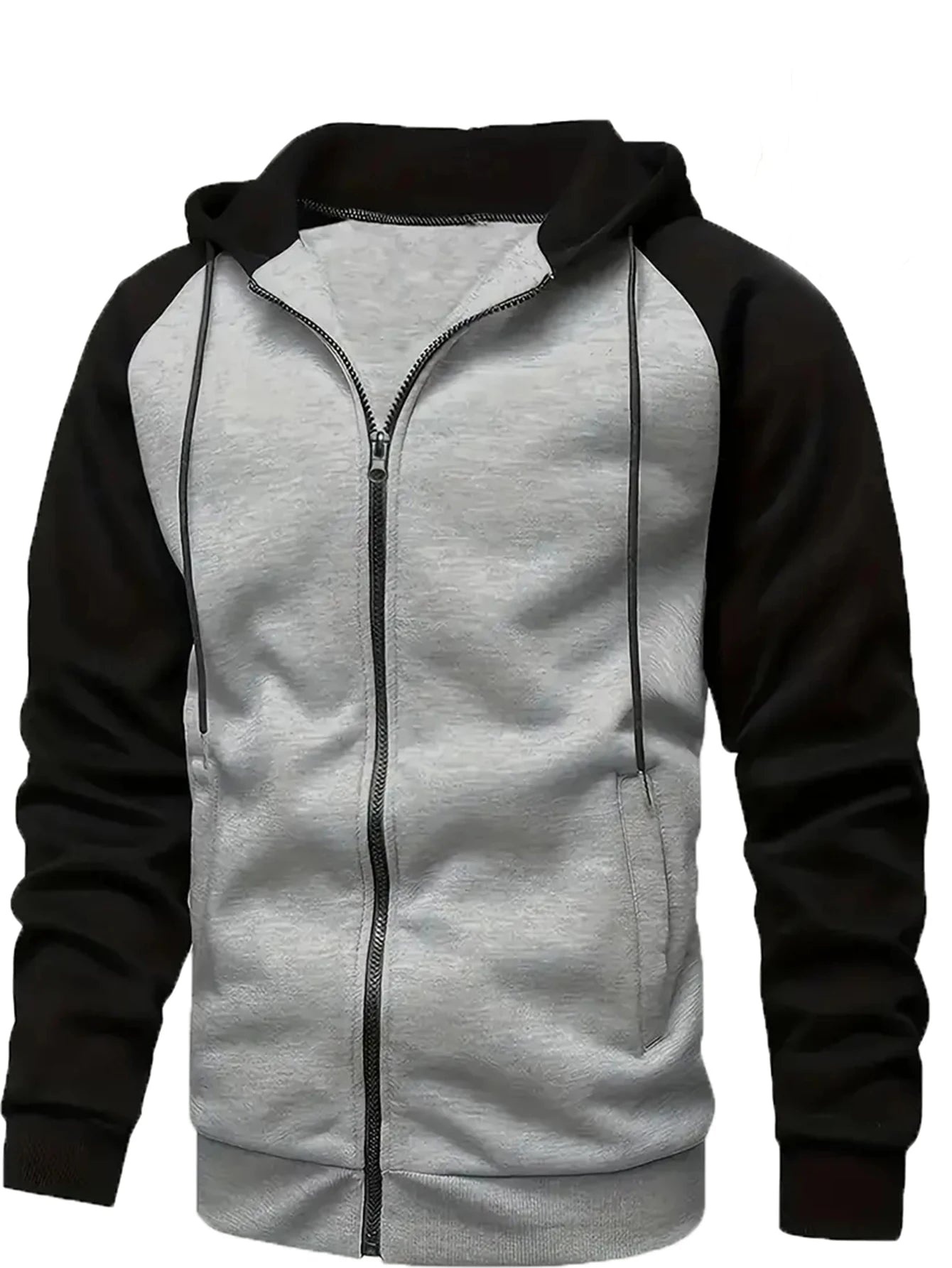 Buzo con Capucha y Cremallera Unisex Talla Grande