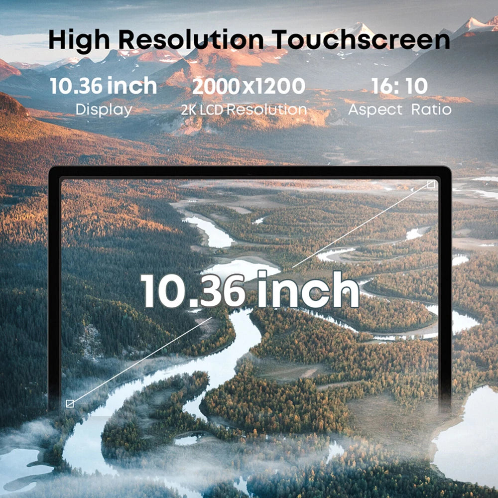 Nuevas Tabletas de 10.36 Pulgadas, 10 Núcleos, 8GB de RAM, 256GB de ROM, Tableta Android con Pantalla HD de 2000x1200, 5G, WiFi Dual, Doble SIM, Google Play, 8000mAh
