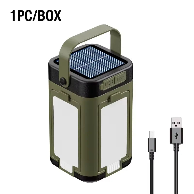 Lámpara LED Portátil con Carga Tipo-C para Camping y Exterior