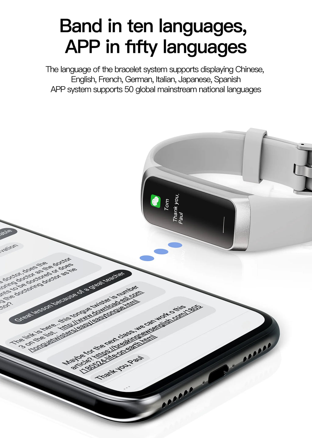 LIGE Reloj Inteligente AMOLED Fitness Tracker