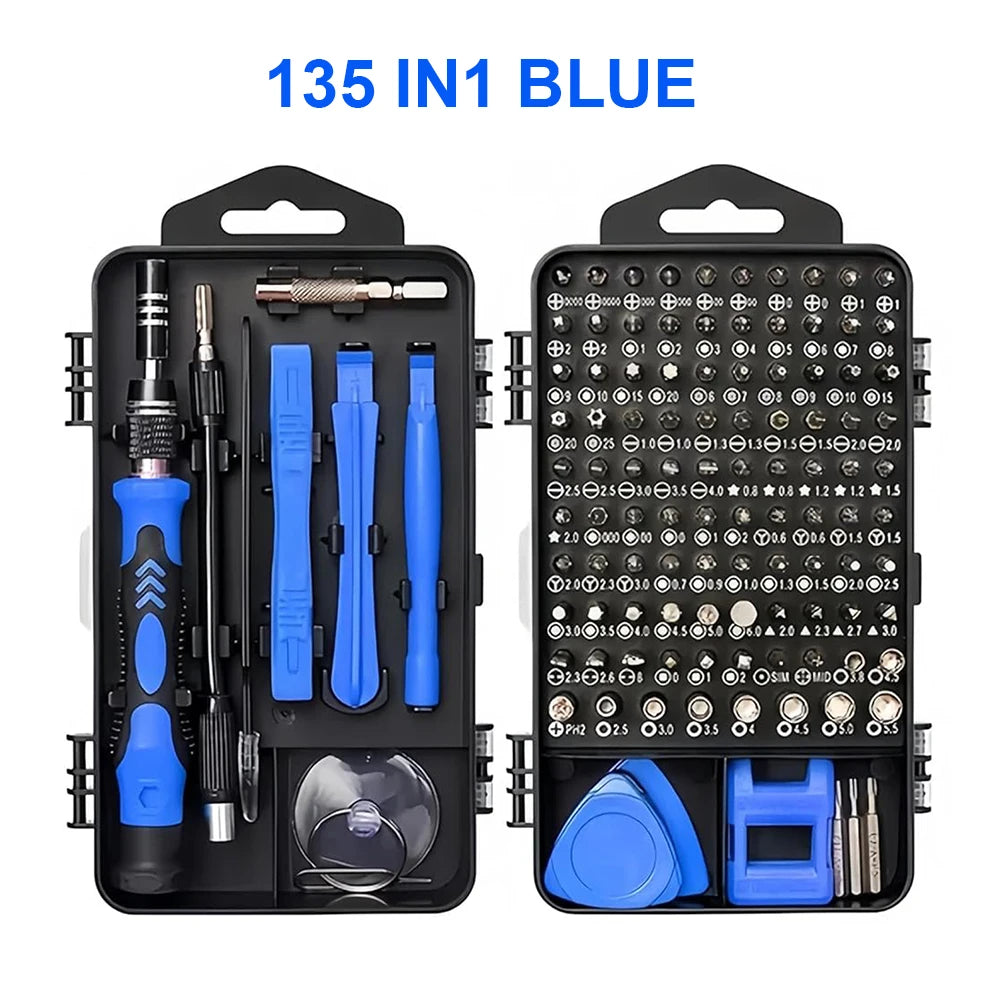 Kit de Destornilladores Magnéticos 140 en 1 Reparación PC