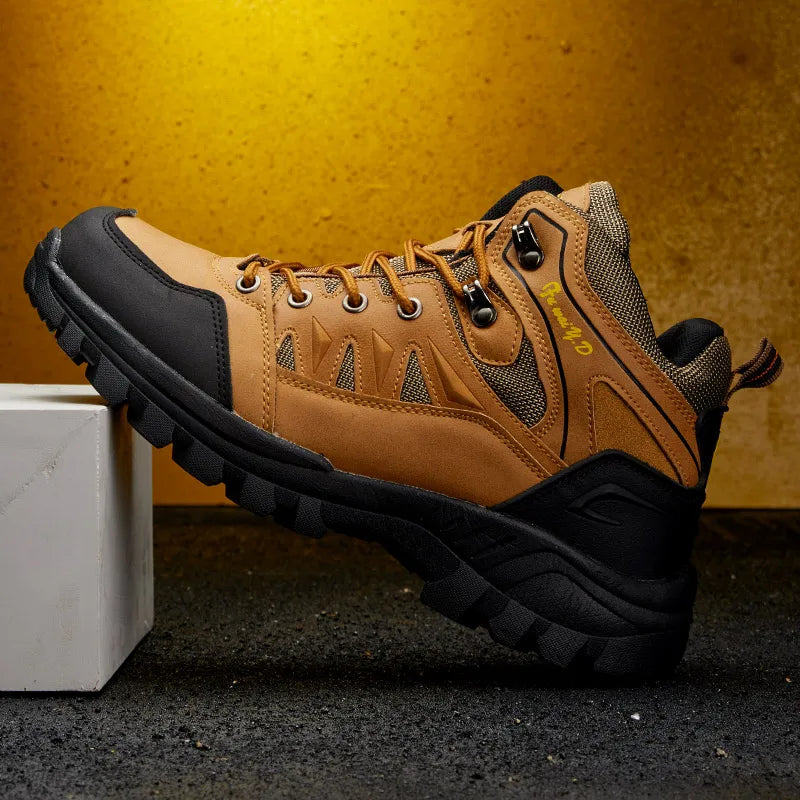 Botas de trekking para hombre de caña alta con suela de goma y amortiguación de impactos