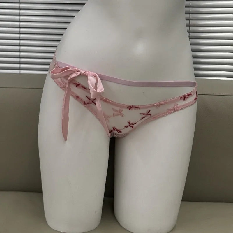 Conjunto de Bralette y Bragas con Bordado Mariposa para Mujer