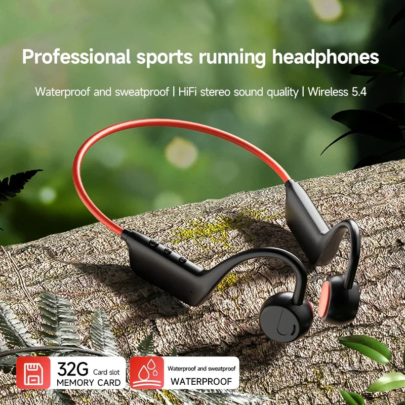 Auriculares de Conducción Ósea IPX8 Bluetooth Deportivos
