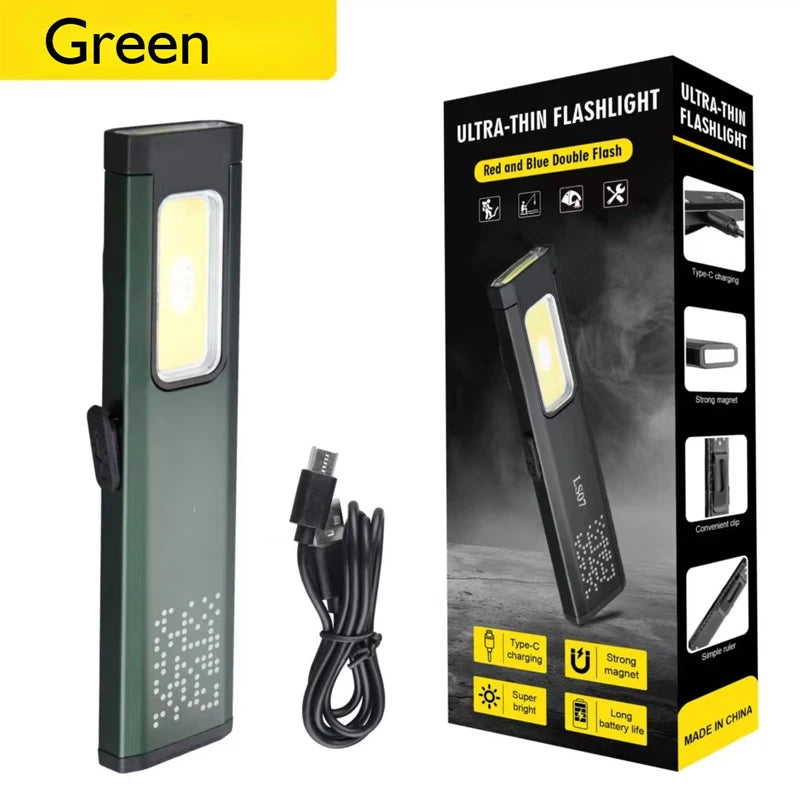 Mini Linterna LED Portátil Recargable con Agarre Magnético