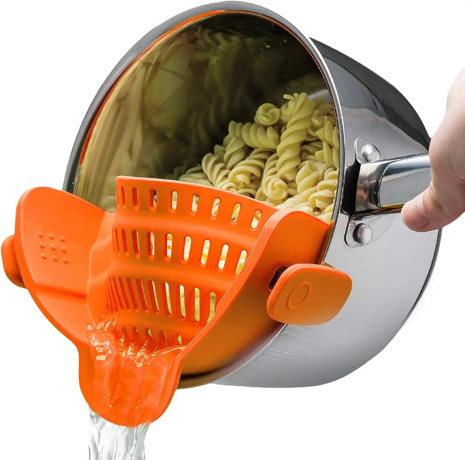 Colador Universal de Silicona con Clip Ajustable