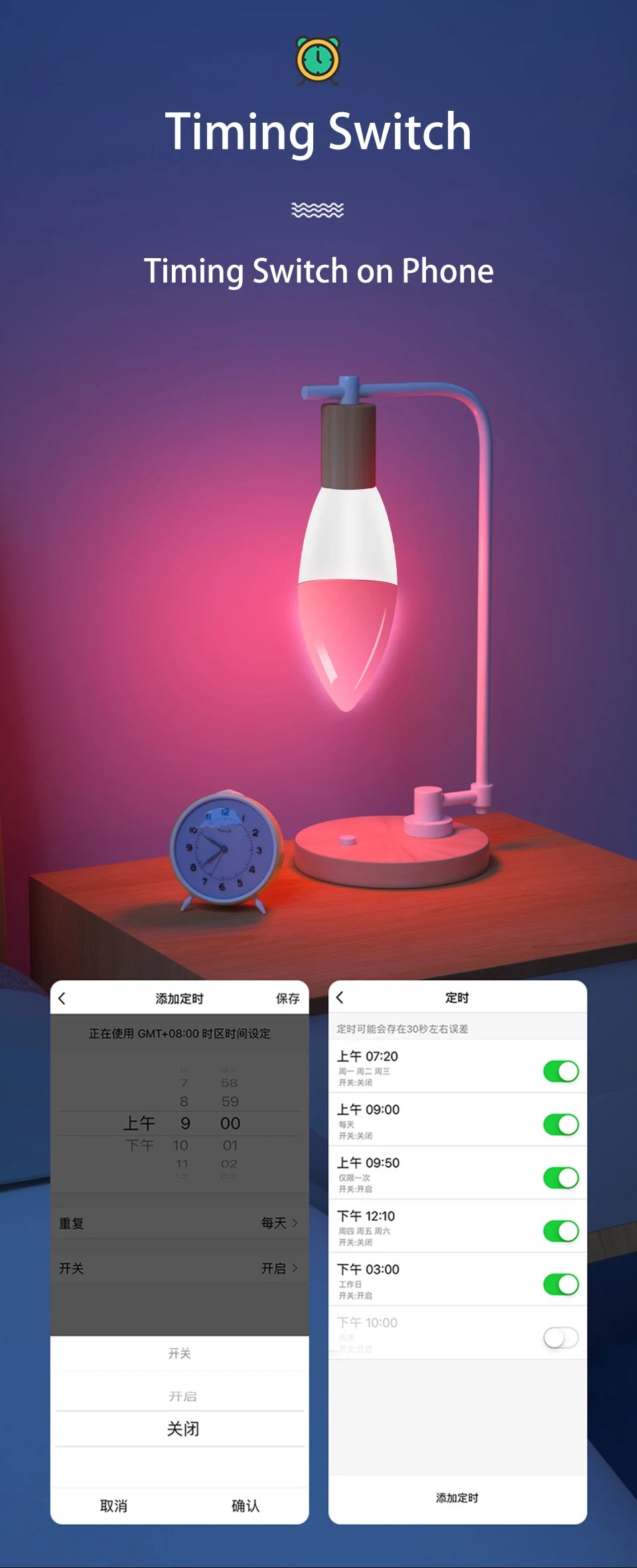 Bombilla LED Inteligente Tuya WiFi RGB Regulable