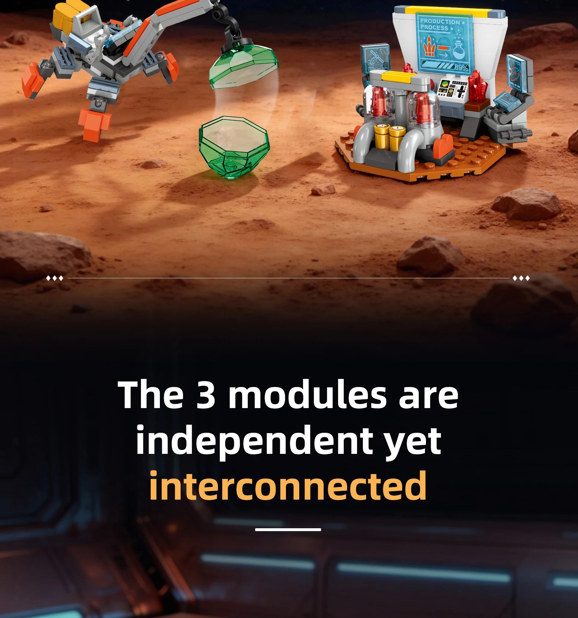 LL003 Serie Aeroespacial, Juguetes Creativos para el Hogar, Set de Bloques de Construcción de Naves Espaciales, Juguete Educativo para Niños, Regalo de Cumpleaños