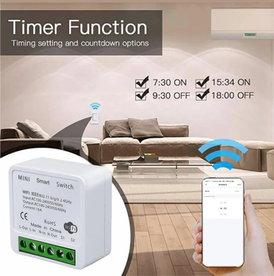 Interruptor Inteligente WiFi Tuya RF433 Smart Life
