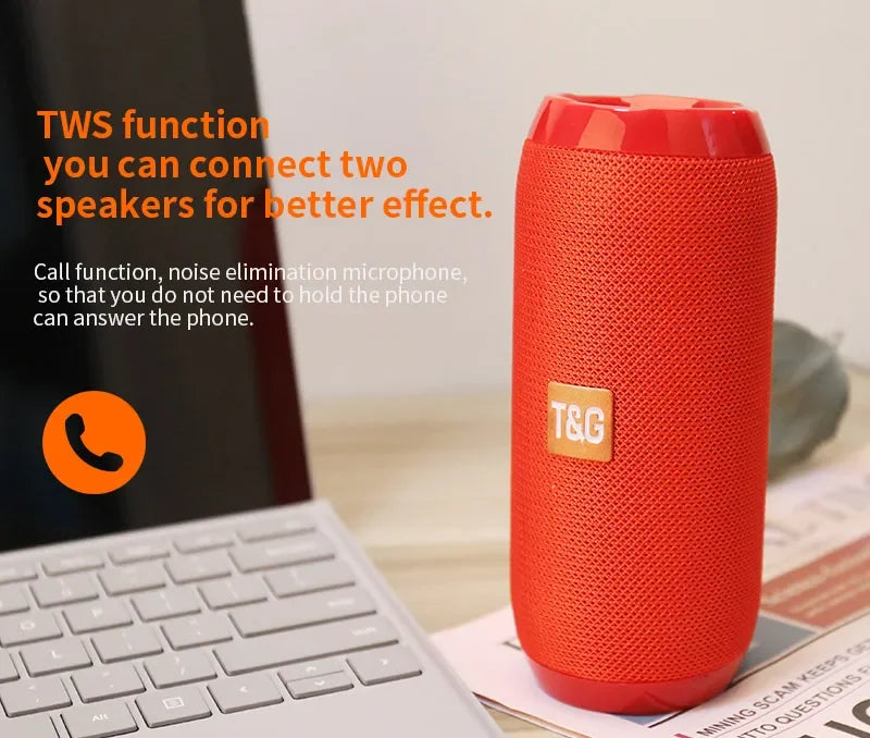 Altavoz inalámbrico portátil Caixa De Som Bluetooth caja De sonido De música Bluetooth para Subwoofer Radio FM Bocina acústica manos libres Hifi