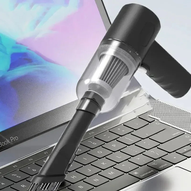 Aspiradora para Coche Inalámbrica, 9000Pa, Carga USB, Húmedo y Seco