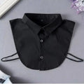Cuello de Camisa Falso de Talla Única, Elegante y Desmontable con Botones para Estilo de Atuendo en Capas, Accesorio de Moda, Diseño sin Mangas