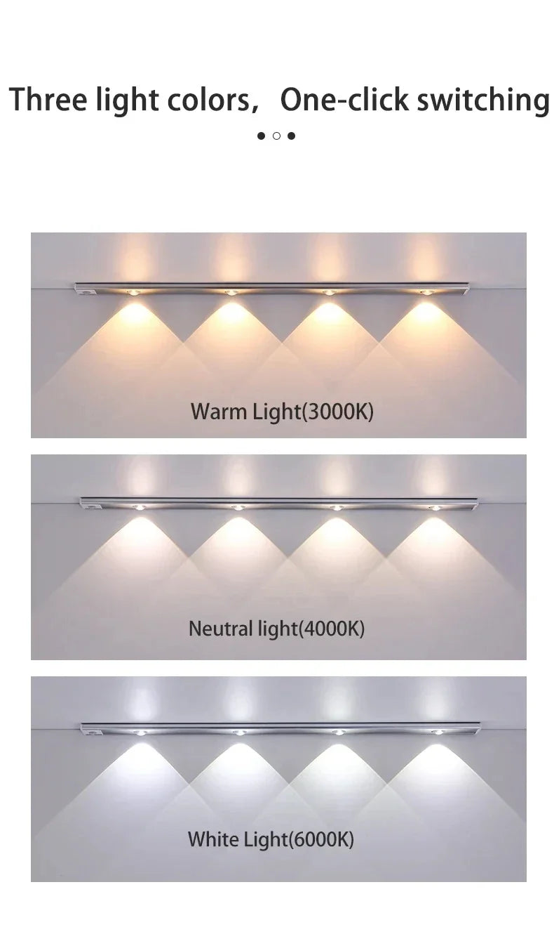 Barra de Luz LED con Sensor de Movimiento para Armario