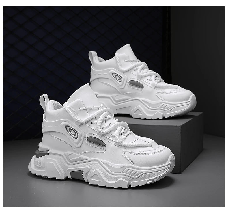 Zapatos informales de suela gruesa para hombre, zapatillas deportivas antideslizantes de suela blanda para las cuatro estaciones, zapatos deportivos Joker juveniles a la moda