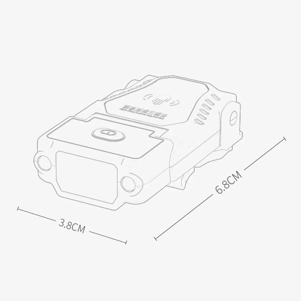 Faro LED Recargable USB con Sensor de Movimiento para Camping
