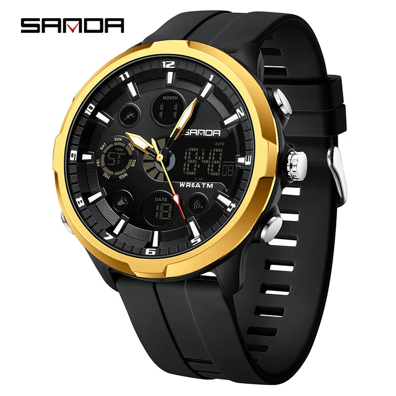 Reloj Militar Digital SANDA G Doble Pantalla para Hombre