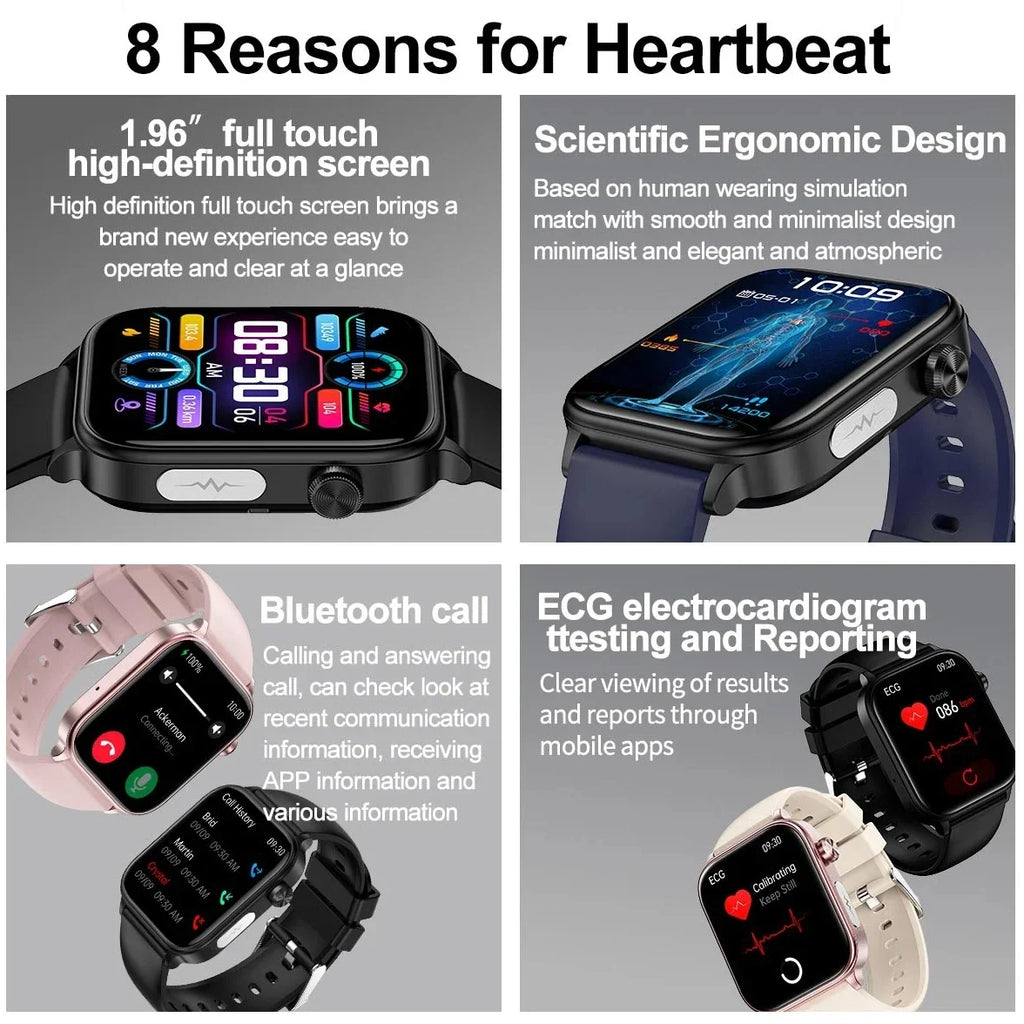 Smartwatch con Diagnóstico AI y ECG para Hombre