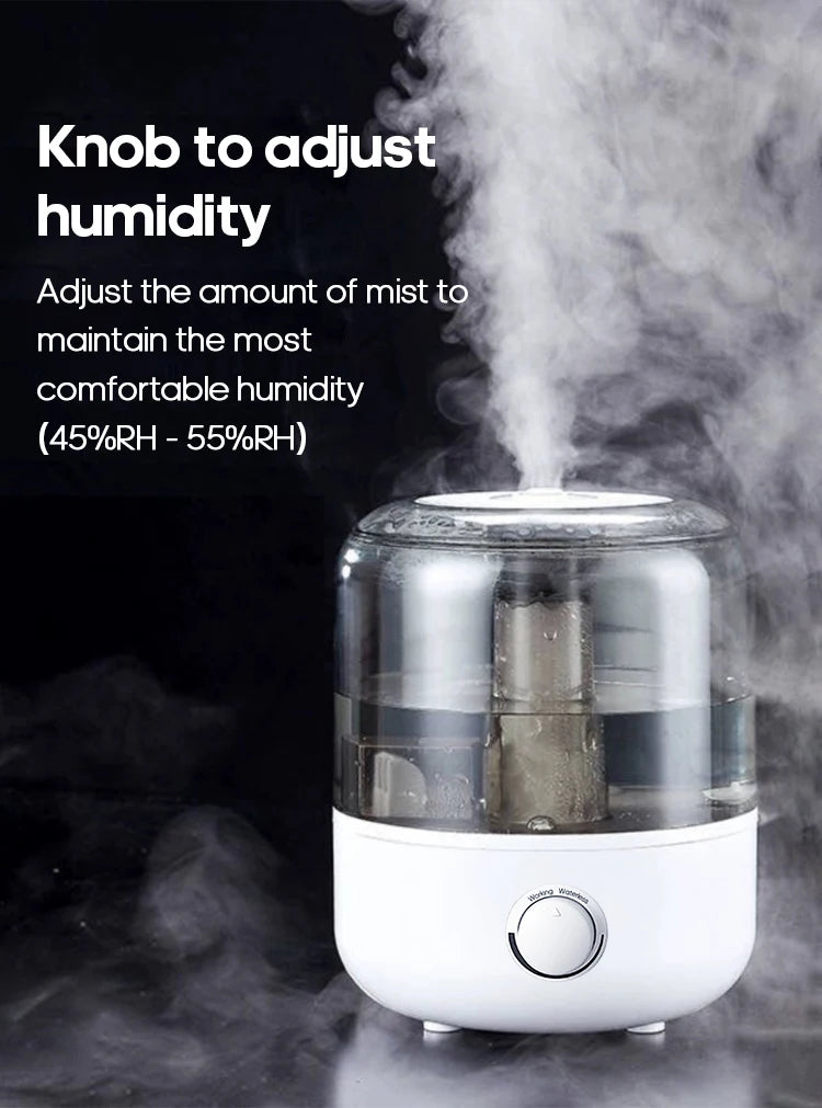 Humidificador de Aire 3L con Control Remoto y Difusor de Aromas