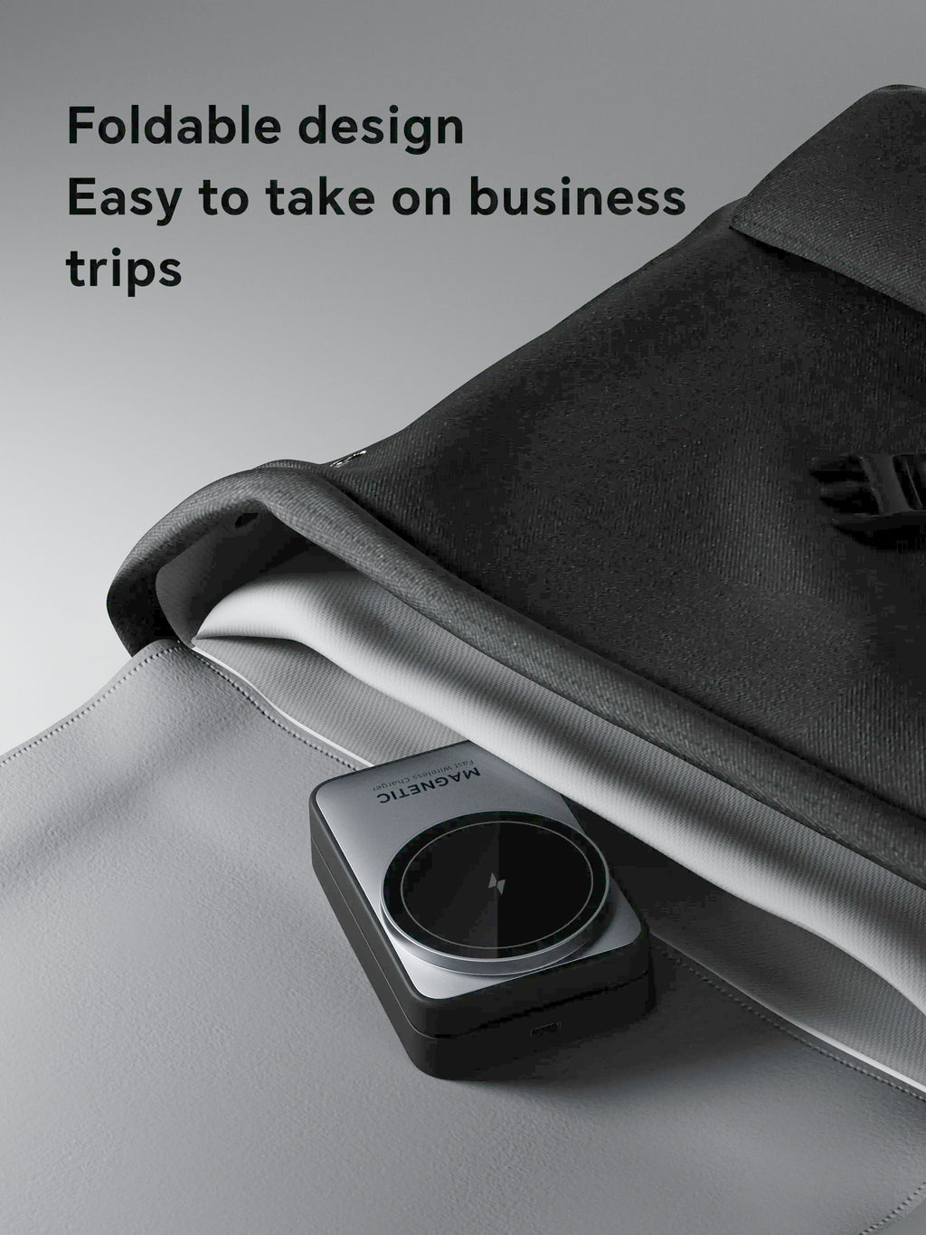 Soporte de Carga Inalámbrico Magnético 3 en 1 Plegable para Magsafe iPhone 16 15 14 13 Apple Watch 2-9 Airpods Pro, Estación de Carga Rápida
