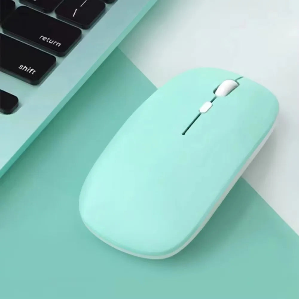 Mouse Bluetooth silencioso Macaron inalámbrico para tablet laptop e iPad